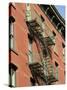 Fire Escapes on the Outside of Buildings in Spring Street, Soho, Manhattan, New York, USA-Robert Harding-Stretched Canvas