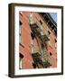 Fire Escapes on the Outside of Buildings in Spring Street, Soho, Manhattan, New York, USA-Robert Harding-Framed Photographic Print