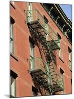 Fire Escapes on the Outside of Buildings in Spring Street, Soho, Manhattan, New York, USA-Robert Harding-Mounted Photographic Print