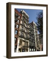 Fire Escapes on the Outside of Buildings in Spring Street, Soho, Manhattan, New York-R H Productions-Framed Photographic Print