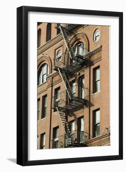 Fire Escapes, Tribeca, New York City, Ny, Usa-Natalie Tepper-Framed Photo