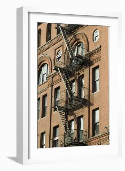 Fire Escapes, Tribeca, New York City, Ny, Usa-Natalie Tepper-Framed Photo