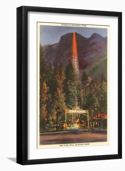 Fire Fall, Glacier Point, Yosemite, California-null-Framed Art Print