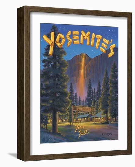 Fire Fall-Kerne Erickson-Framed Art Print