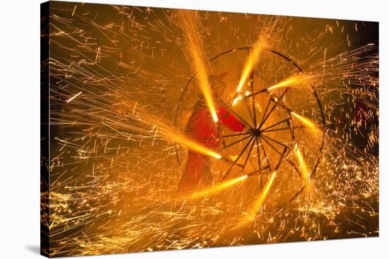 Fire Festival of the Catalonian Regions-Anibal Trejo-Stretched Canvas