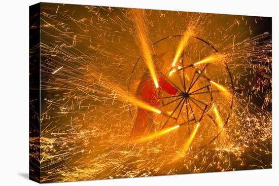 Fire Festival of the Catalonian Regions-Anibal Trejo-Stretched Canvas