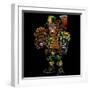 Fire Fighter Cyborg Leprechaun-FlyLand Designs-Framed Giclee Print