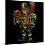 Fire Fighter Cyborg Leprechaun-FlyLand Designs-Mounted Giclee Print