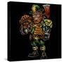 Fire Fighter Cyborg Leprechaun-FlyLand Designs-Stretched Canvas