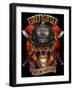 Fire Fighter Skull-FlyLand Designs-Framed Giclee Print