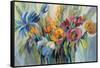 Fire Flowers-Silvia Vassileva-Framed Stretched Canvas