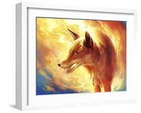 Fire Fox-JoJoesArt-Framed Giclee Print