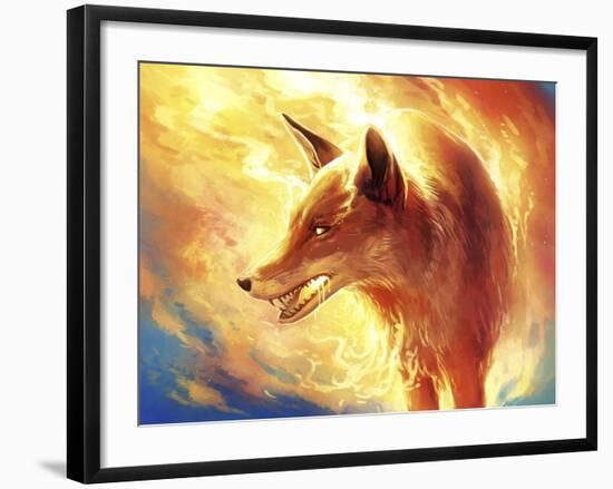 Fire Fox-JoJoesArt-Framed Giclee Print