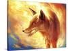 Fire Fox-JoJoesArt-Stretched Canvas