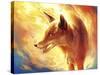 Fire Fox-JoJoesArt-Stretched Canvas