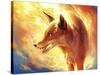 Fire Fox-JoJoesArt-Stretched Canvas