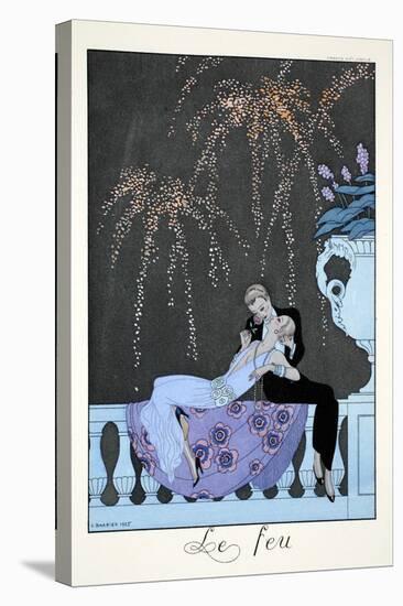 Fire, from 'Falbalas and Fanfreluches, Almanach des Modes Présentes, Passées et Futures', 1926-Georges Barbier-Stretched Canvas