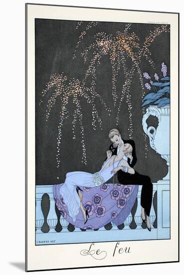 Fire, from 'Falbalas and Fanfreluches, Almanach des Modes Présentes, Passées et Futures', 1926-Georges Barbier-Mounted Giclee Print