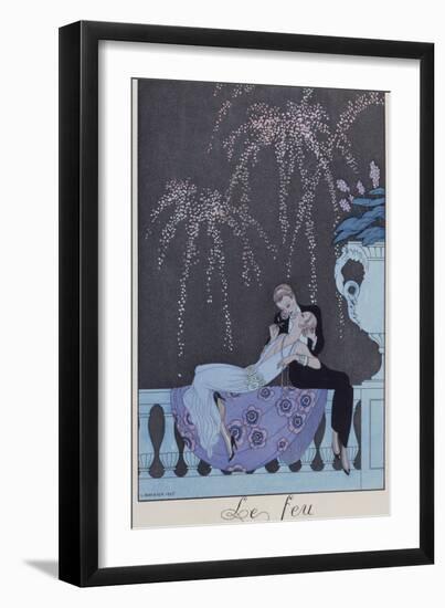 Fire, from Falbalas and Fanfreluches-Georges Barbier-Framed Giclee Print