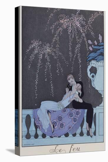 Fire, from Falbalas and Fanfreluches-Georges Barbier-Stretched Canvas