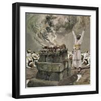 Fire from Heaven Consumes the Sacrifice-James Tissot-Framed Giclee Print