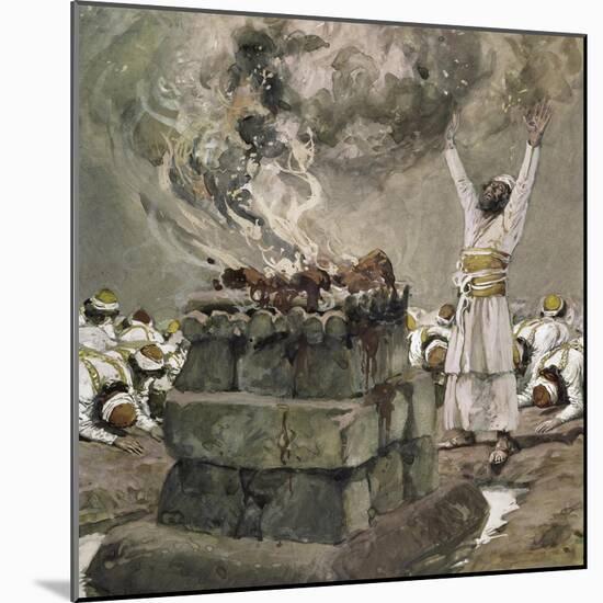 Fire from Heaven Consumes the Sacrifice-James Tissot-Mounted Giclee Print