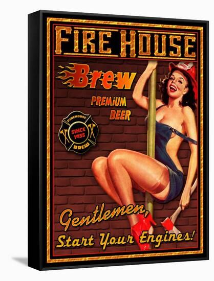 Fire House Brew-Kate Ward Thacker-Framed Stretched Canvas