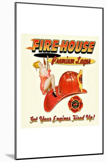 Fire House Lager-null-Mounted Giclee Print