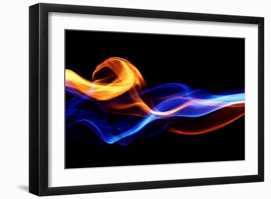 Fire & Ice Design-Leigh Prather-Framed Art Print