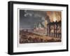 Fire in London, 1791-Thomas Rowlandson-Framed Giclee Print