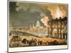 Fire in London, 1808-Thomas Rowlandson-Mounted Giclee Print