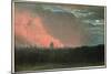 Fire in London Seen from Hampstead (Oil on Paper Laid on Panel)-John Constable-Mounted Giclee Print