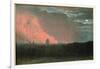 Fire in London Seen from Hampstead (Oil on Paper Laid on Panel)-John Constable-Framed Giclee Print