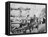 Fire in Moscow, Russia, 1872-null-Framed Stretched Canvas