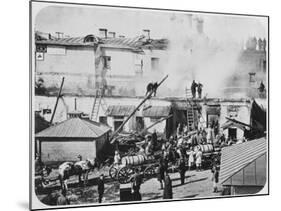 Fire in Moscow, Russia, 1872-null-Mounted Giclee Print