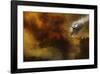Fire in National Park of Cilento - Italy-null-Framed Art Print