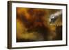 Fire in National Park of Cilento - Italy-null-Framed Art Print