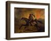 Fire in Pampa and Flight of Indigenous People-Franklin Rawson-Framed Giclee Print