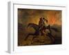 Fire in Pampa and Flight of Indigenous People-Franklin Rawson-Framed Giclee Print