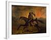 Fire in Pampa and Flight of Indigenous People-Franklin Rawson-Framed Giclee Print