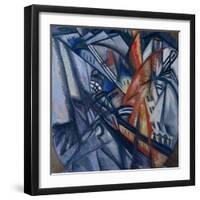 Fire in the City, 1913-Olga Vladimirovna Rozanova-Framed Giclee Print