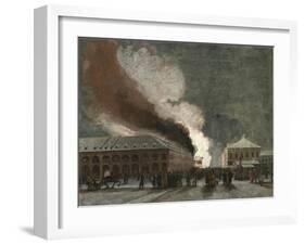 Fire in the Salt Trade Rows-Vasily Timm-Framed Giclee Print