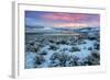 Fire in the Sky and Frosty Landscape, Hayden Valley, Yellowstone-Vincent James-Framed Photographic Print
