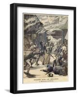 Fire in the Zoo at Montceau-Les-Mines-null-Framed Giclee Print