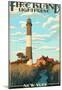 Fire Island Lighthouses - Captree Island, New York-null-Mounted Poster