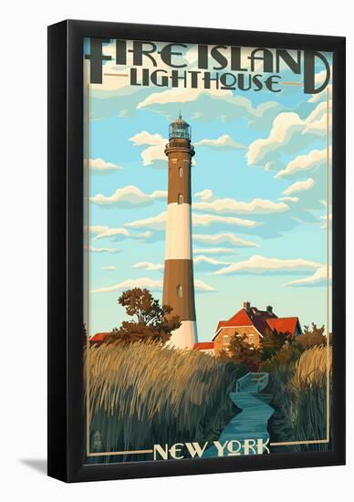 Fire Island Lighthouses - Captree Island, New York-null-Framed Poster