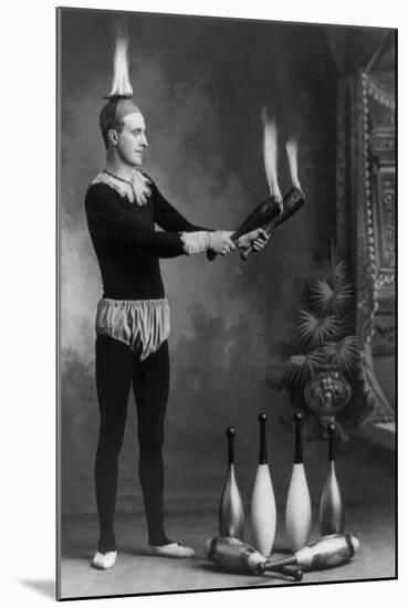 Fire Juggler-J.e. Pasonault-Mounted Art Print