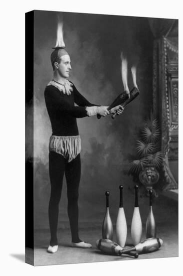 Fire Juggler-J.e. Pasonault-Stretched Canvas