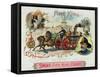 Fire King Brand Cigar Box Label, Firemen with Horse Engine-Lantern Press-Framed Stretched Canvas