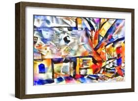 "Fire" landscape,2017-Alex Caminker-Framed Giclee Print